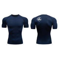 Men's Graphic Compression Quick-Dry Athletic Shirt