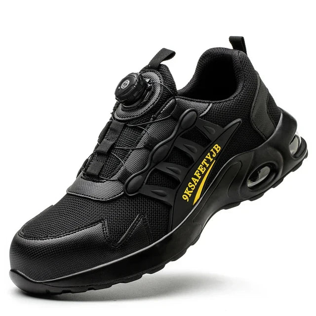 Men’s Rotating Button Steel Toe Safety Sneakers