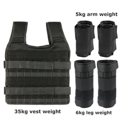 Adjustable Weighted Vest with Leg & Arm Weights
