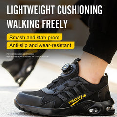 Men’s Rotating Button Steel Toe Safety Sneakers