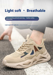 Unisex Lightweight Steel Toe Safety Work Shoes