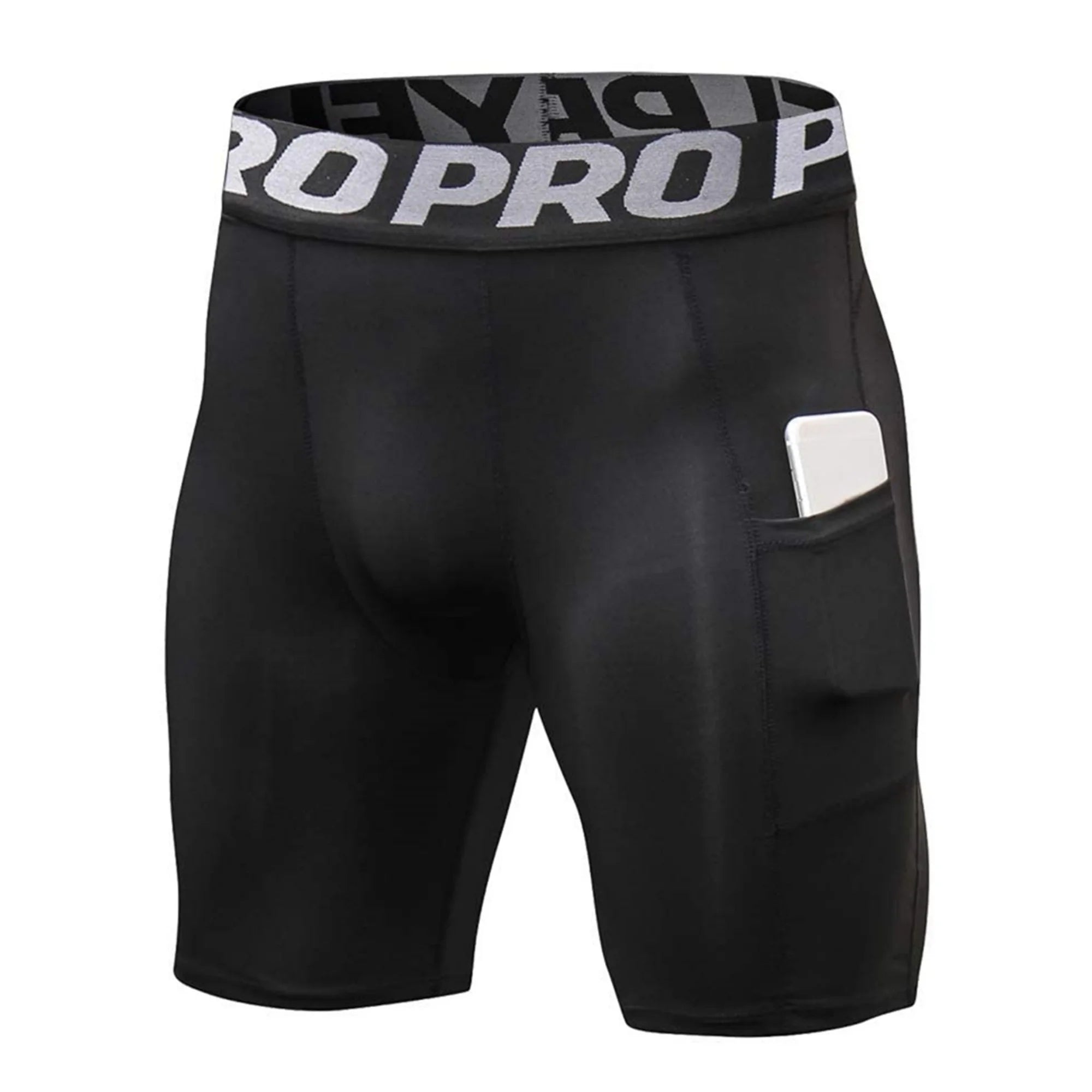 Men’s Compression Running Shorts with Pocket