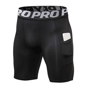 Men’s Compression Running Shorts with Pocket