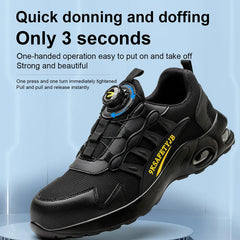 Men’s Rotating Button Steel Toe Safety Sneakers