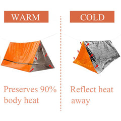 2-Person Emergency Mylar Survival Tent Kit