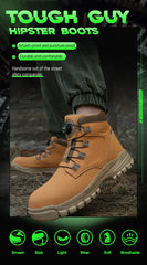 Men’s Waterproof Steel Toe Indestructible Work Boots