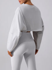 Women’s Long Sleeve Crop Top Yoga Shirt