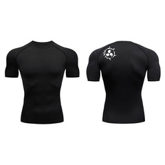 Men's Graphic Compression Quick-Dry Athletic Shirt