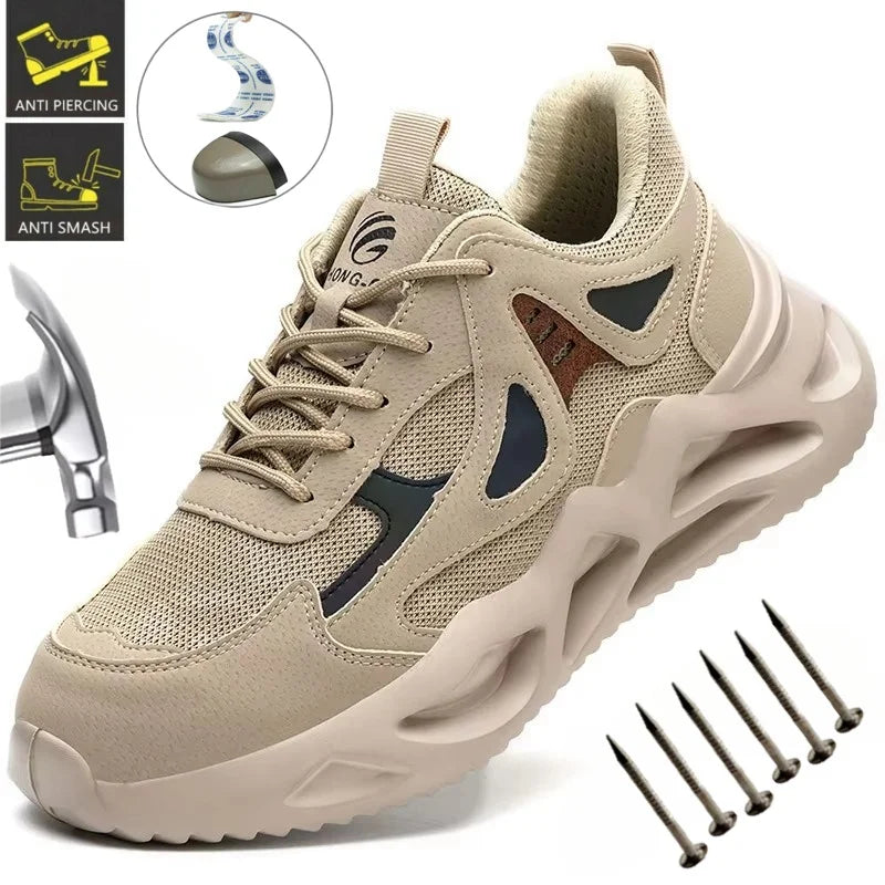 Unisex Lightweight Steel Toe Safety Work Shoes