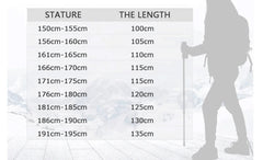 HEALING 115g Carbon Folding Trekking Pole