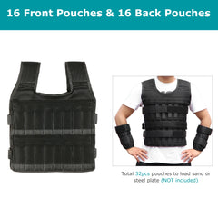 Adjustable Weighted Vest with Leg & Arm Weights