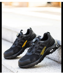 Men’s Rotating Button Steel Toe Safety Sneakers