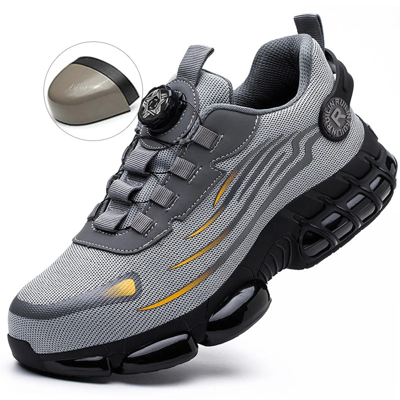 Men’s Indestructible Steel Toe Safety Work Shoes