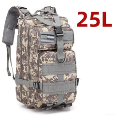 Waterproof 25L/50L Nylon Tactical Backpack