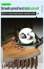 Men’s Waterproof Steel Toe Indestructible Work Boots