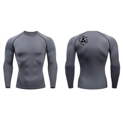 Men's Graphic Compression Quick-Dry Athletic Shirt