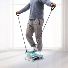 Mini Stepper with Resistance Bands – Blue