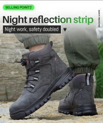 Men’s Waterproof Steel Toe Indestructible Work Boots